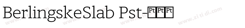 BerlingskeSlab Pst字体转换